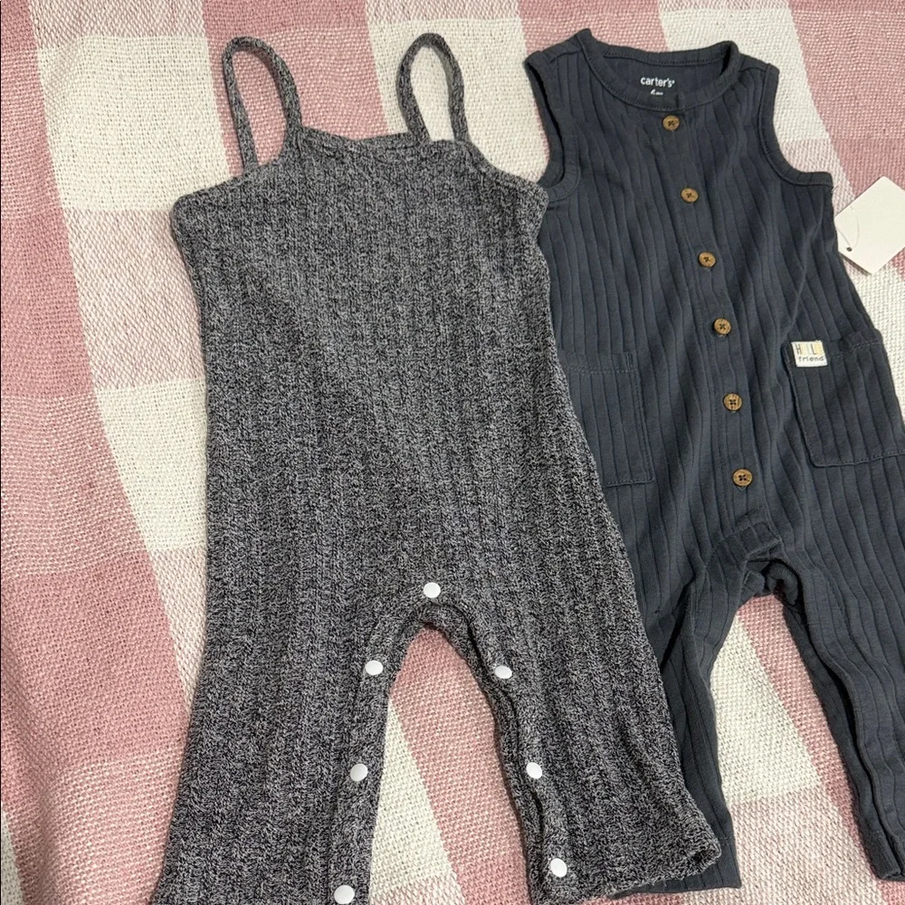 Carters charcoal romper